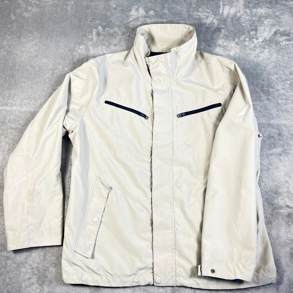 Nautica NS-83-13 Ocean Challenge Full Zip Snaps Windbreaker Jacket Mens XL